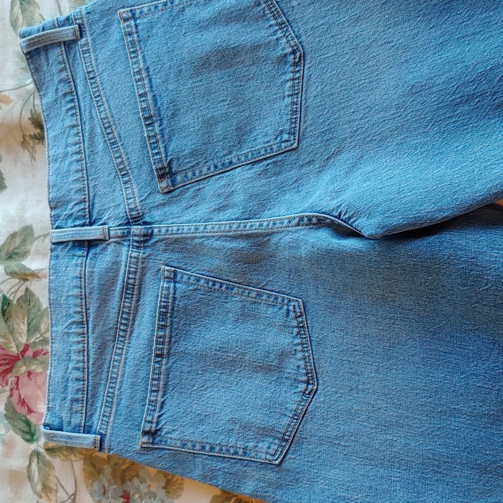 J.Crew High-Rise Slim Wide Leg Jeans in Classic Blue Women's Size 28 NWT - Picture 13 of 17